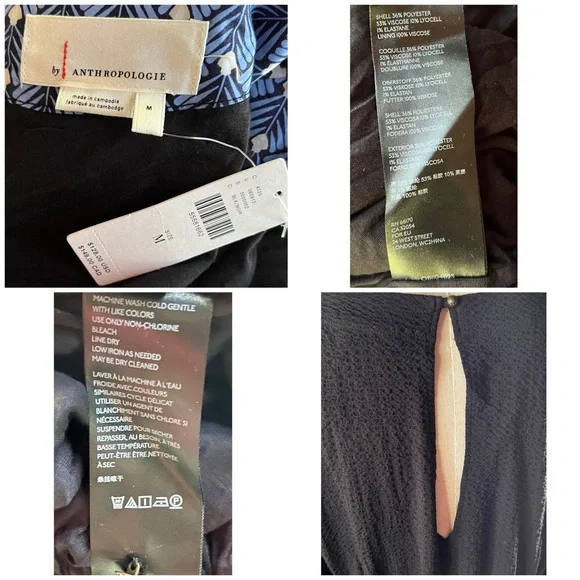 Anthropologie Francesca Balloon Sleeve Black Short Romper - Picture 11 of 11